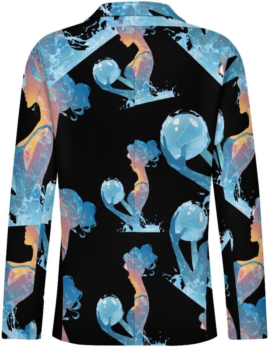 Water Ball Player Suit Jacket for Men Print Coat Jackets Dress Suits Party Wedding