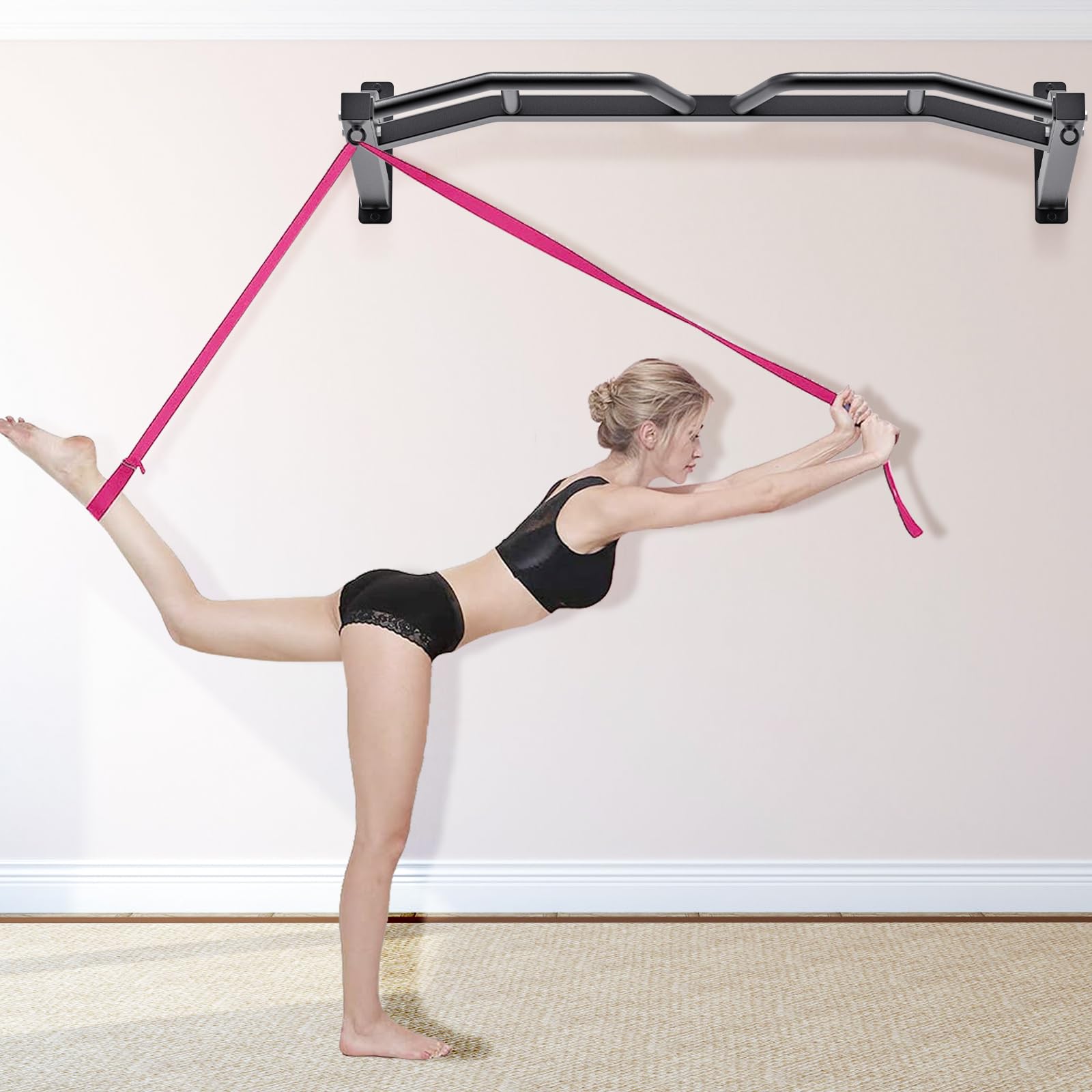 Kipika Klimmzugstange zur Wandmontage, Multi-Grip-Klimmzugstange, Heim-Fitness-Studio, Trainingsstange für Krafttraining, Körpertraining, Heim-Fitness-System