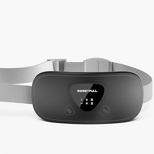 SWEETFULL Portable Heating Pad Cordless, Electric Menstrual Heating Pads with 3 Heat Levels and 3 Massage Modes, Waist Belt, 2000mAh Rechargeable,