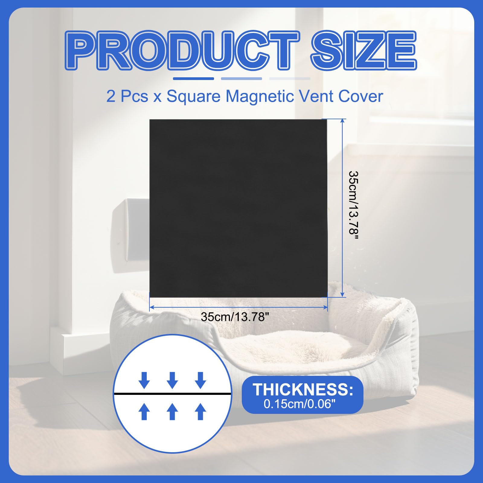 PATIKIL Square Magnetic Vent Covers 14x14 Inch - Image 2