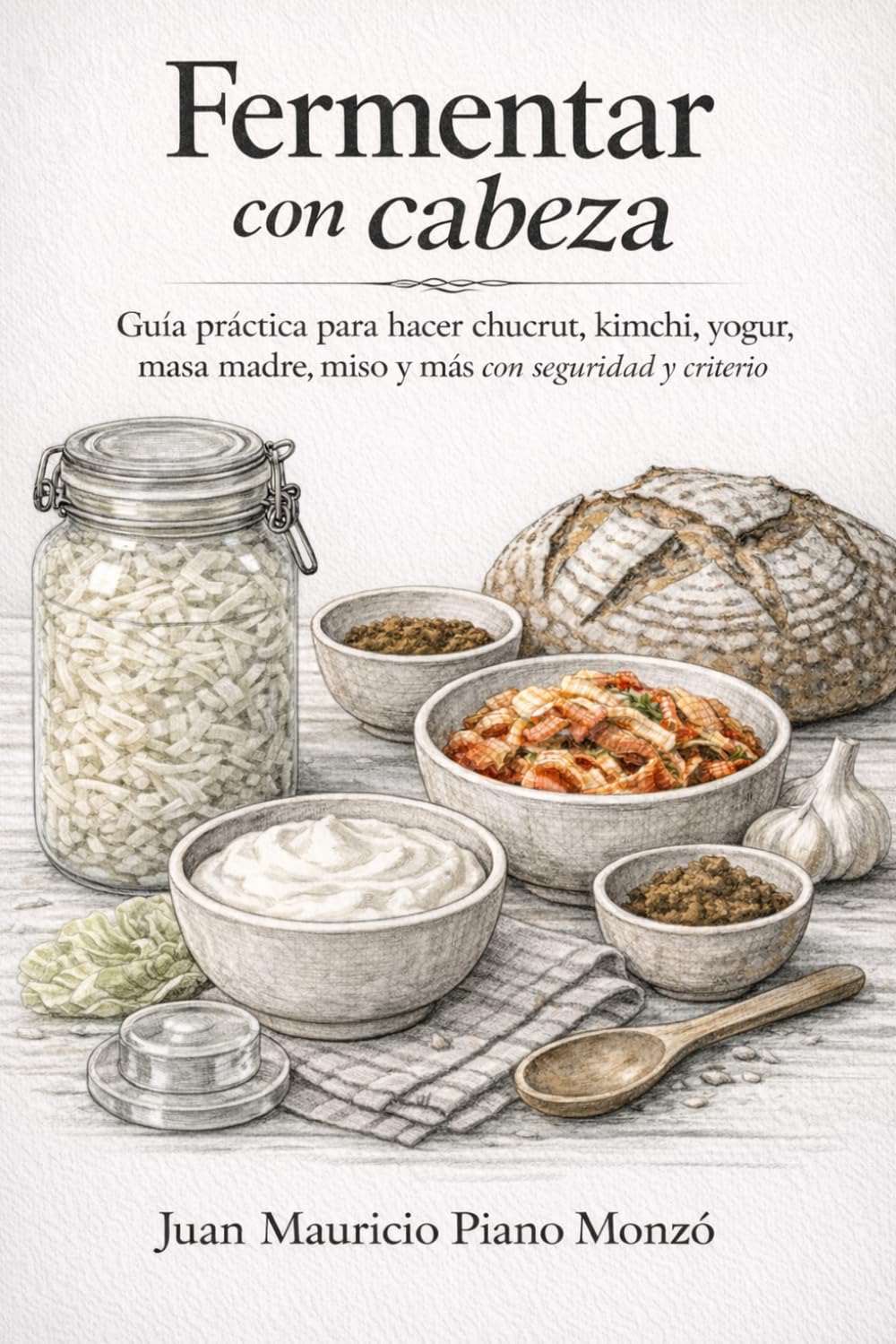 Fermentar con cabeza: Guía práctica para hacer chucrut, kimchi, yogur, masa madre, miso y más con seguridad y criterio