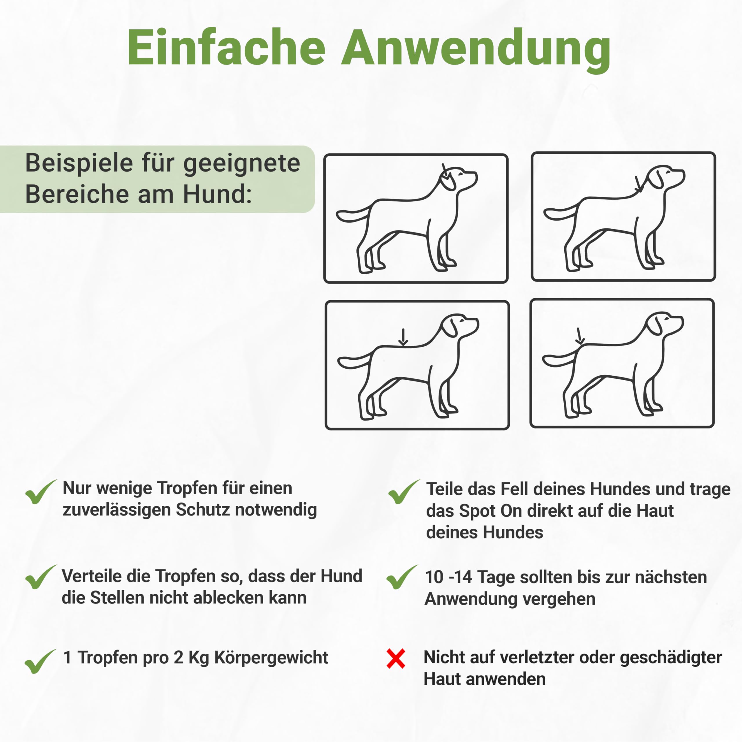 Animal Vita® Spot on para perros [suministro anual] Remedio para garrapatas para perros, fiable protección contra garrapatas con aceite de coco orgánico y margosa, punto natural contra garrapatas