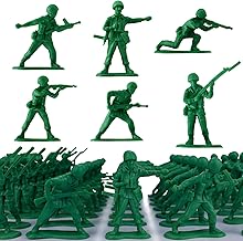 HAPTIME Toys for Boys, Toy Soldiers Set (50 pcs ) , Green Army Men Action Figures, Plastic Military Toys - Inspire Creative Play and Learning Adventures for Kids