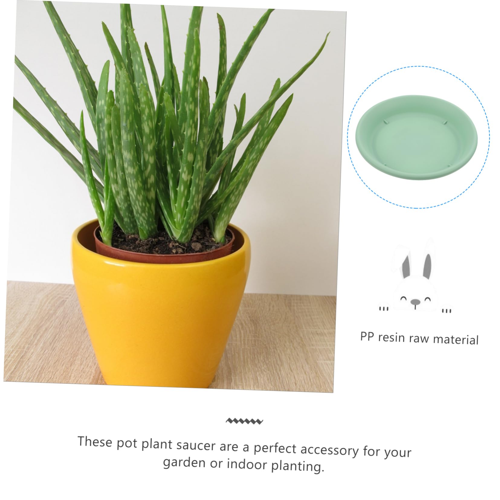 LANMOK 9Pcs Soucoupes Pour Pots De Fleurs Plateaux De Soucoupes