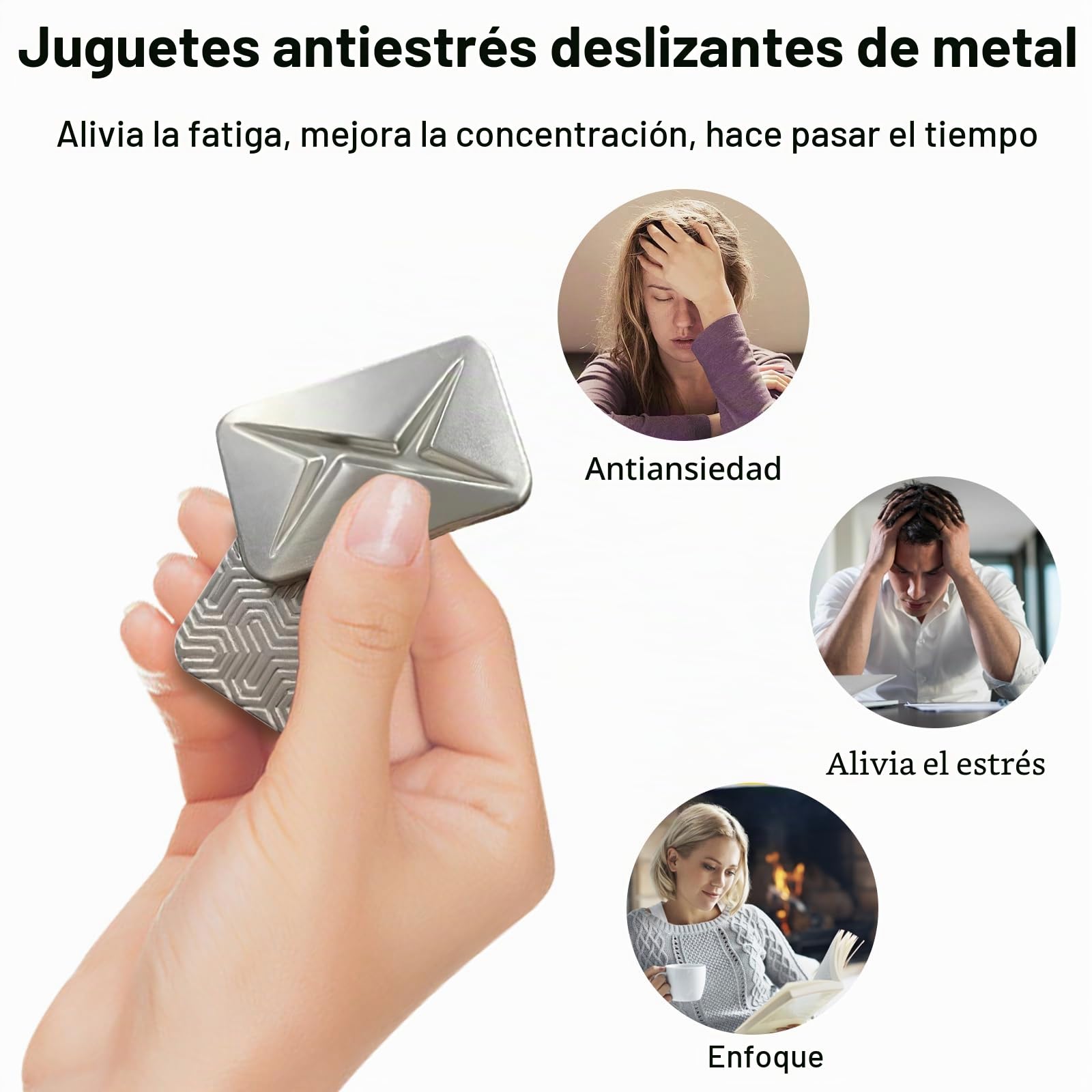 OBEST Fidget Slider EDC Toys, Descompresión Anxiolítica para Adultos, Juguetes para Autismo y TDHD, Regalos para Adolescentes