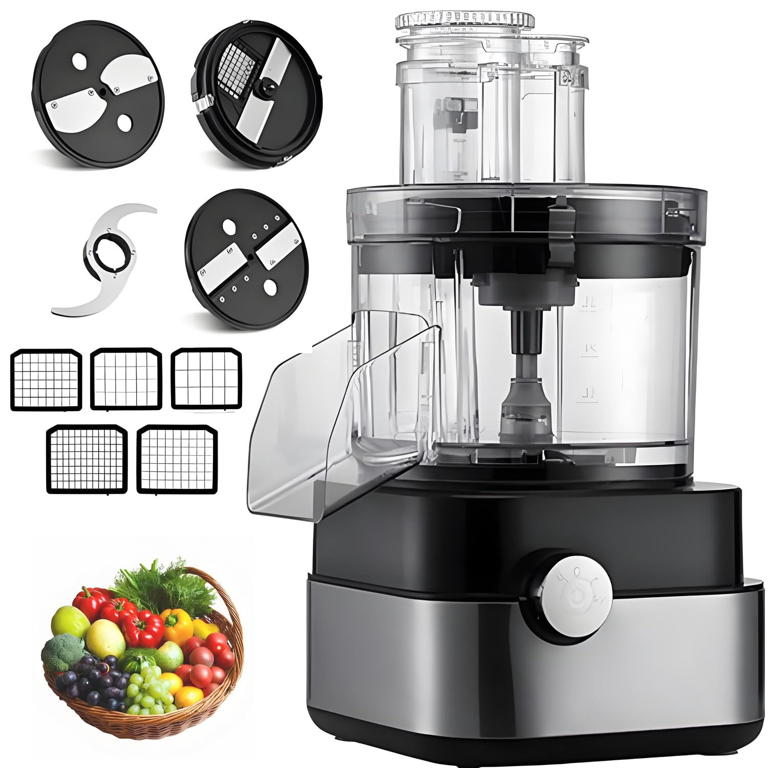 Trta Verdure Elettrico Affetta Patate,con Stampi Cubetti 6/8/10/13/15mm