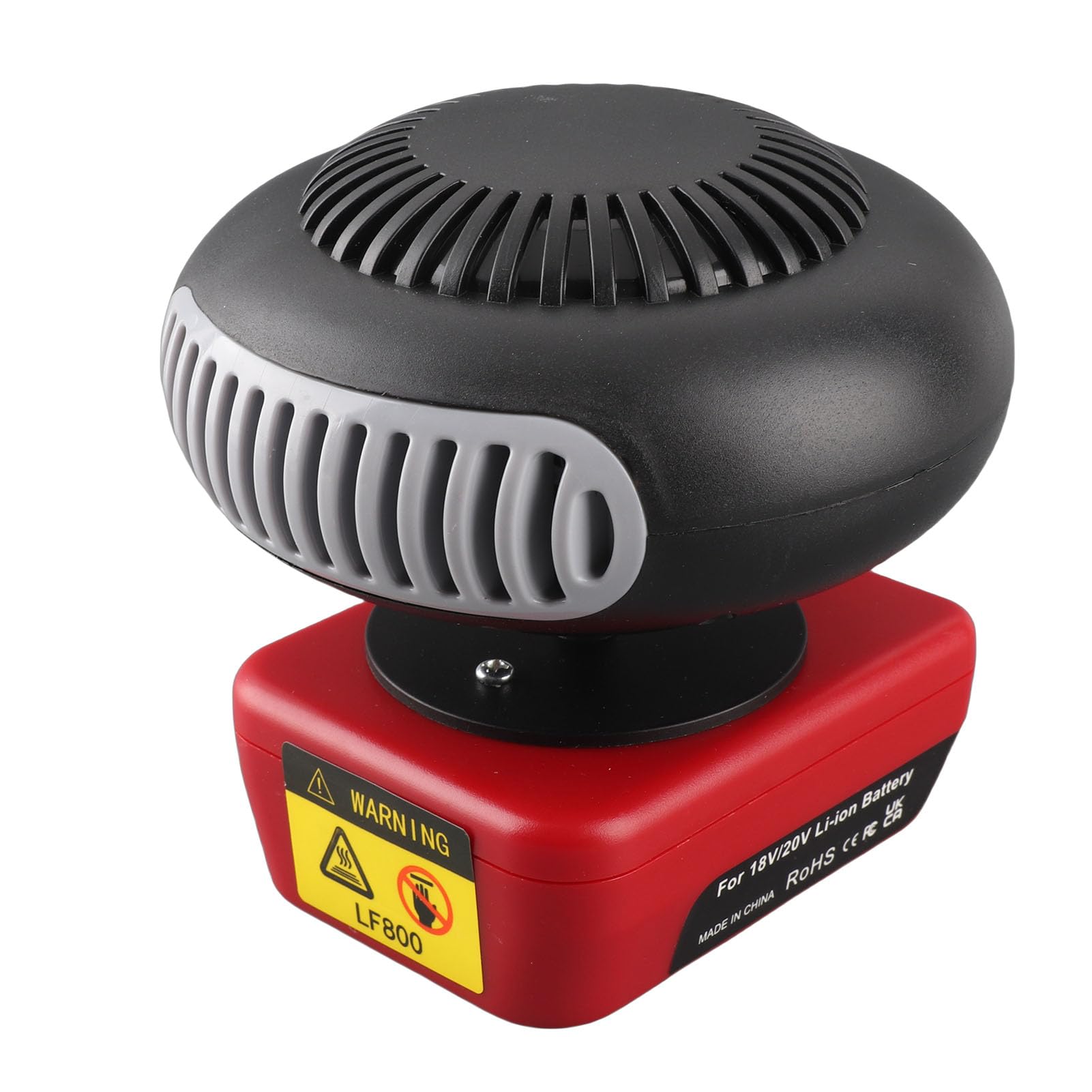 Eujgoov Battery Powered Heater, 200W Portable Space Heater with 2 Temperature Settings 360 Rotation and USB Ports for Indoor Use in Office Camping Car Tent(battery not included) — view 2