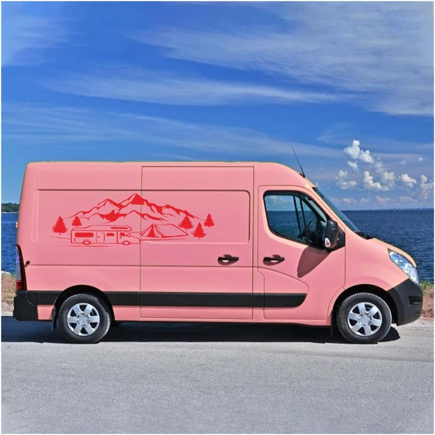 Decalcomanie Adesivi for paraurti Decorazioni Adesivi for Auto universali Grafica KK Decalcomanie in Vinile Protezione Solare Impermeabile(Reflective Silver)