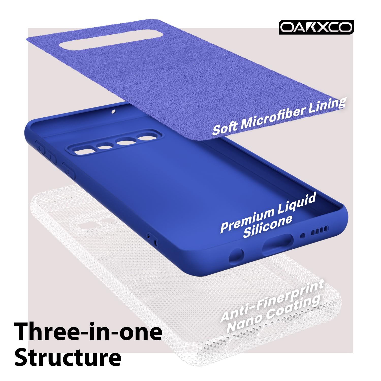 oakxco for Samsung Galaxy S24 Ultra Phone Case Liquid Silicone, Thin Slim Soft Rubber Gel TPU Plain Simple Cover for Women Girl Cute, Matte Solid Color, Brown Khaki Nude — view 316
