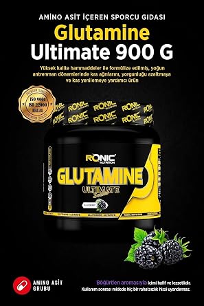 CULINARY CRAFTS Ronic Nutrition Glutamine Ultimate 900 G BLACKBERRY FLAVORED