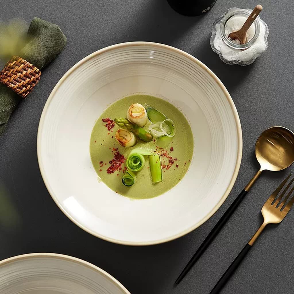 Tazones para servir Tazón de sopa Tazón Grande de cerámica para El hogar Tazón Grande de fideos para restaurante Tazón Grande para pescado hervido Tazón Grande para olla Tazón de cereales