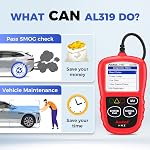 Autel Professional OBD2 Scanner AL319 Code Reader, Enhanced Check and Reset Engine Fault Code, Live Data, Freeze Frame, CAN Car Diagnostic Scan Tools for All OBDII Vehicles After 1996, 2026 Updated T2