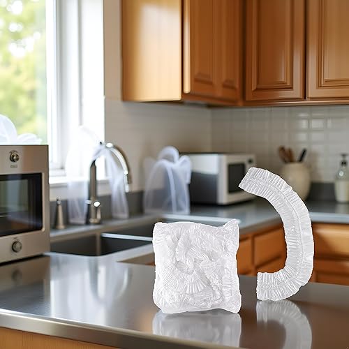 Miniatura 3 de 10 piezas de cubierta antipolvo desechable gruesa, fundas transparentes para electrodomésticos de cocina, funda protectora universal a prueba de