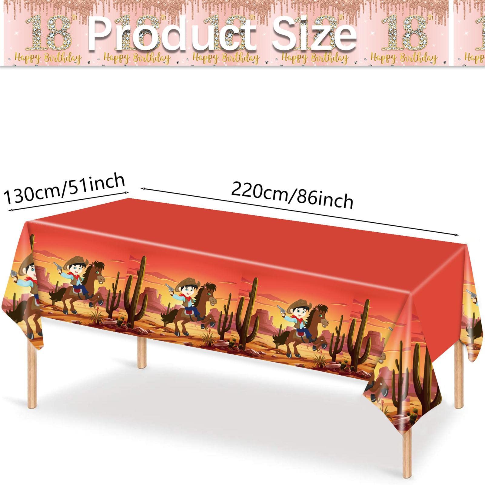 Tiamon Tovaglia In Plastica A Rotolo Stile Western Cowboy - Effetto Legno Rustico - 137 Cm X 30,5 M Per Feste A Tema