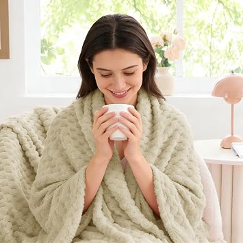 BEDELITE Almond Throw Blanket for Couch, Soft Cozy Gifts for Women, 50 * 60