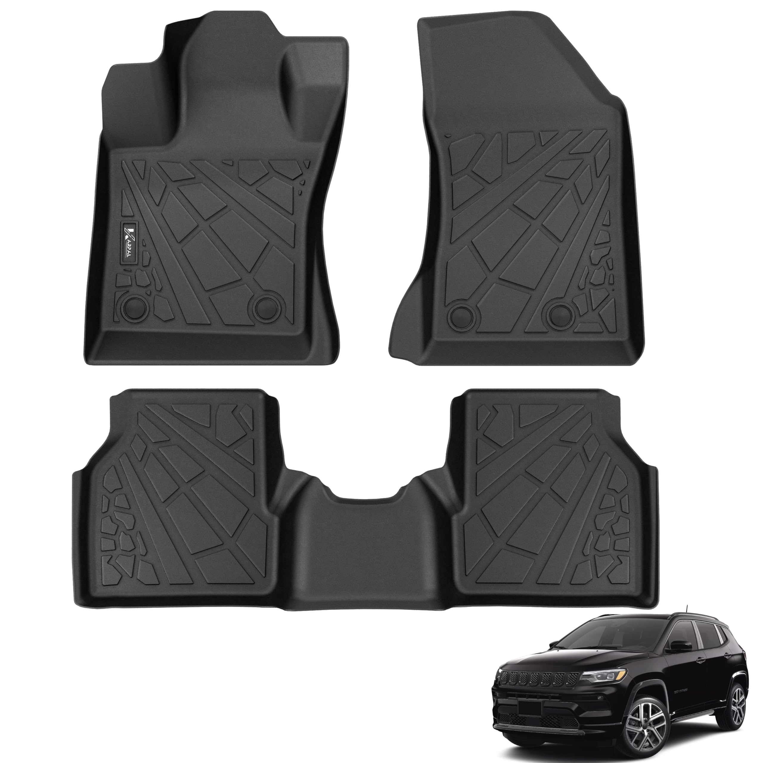 KARPAL Floor Mats for 2017-2025 2026 Jeep Compass