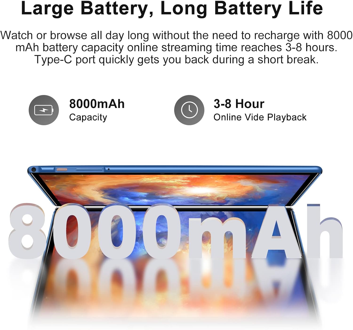 Oangcc Tab_A6 Tablet with Bluetooth keyboard and mouse