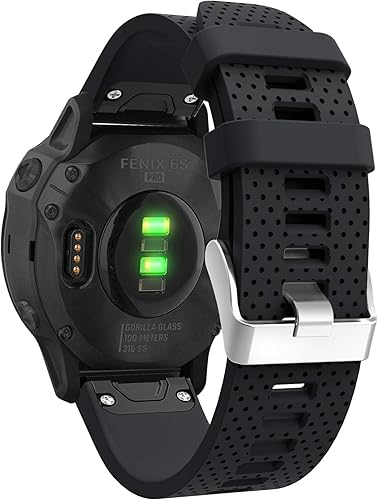 Vista 43 de Correas de reloj Garmin Fenix 6S Pro, Fenix 6S Sapphire Quick Fit 20 correas de repuesto de silicona para reloj Garmin Fenix 5S Plus para mujeres