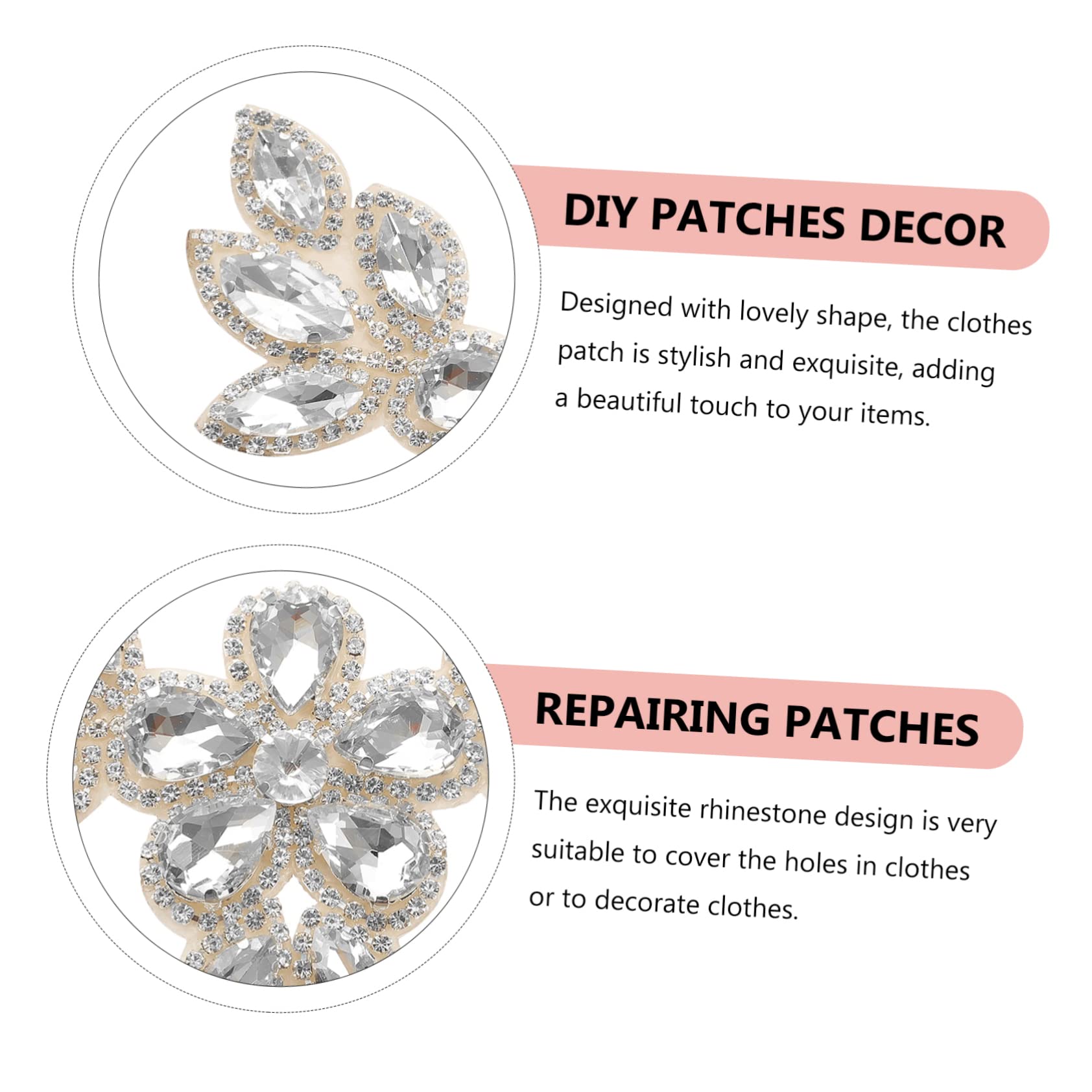 Operitacx 5pezzi Decorazione Patches Per Abbigliamento Applicazioni Per Scarpe e Abbellimenti Per Matrimonio e Speciali