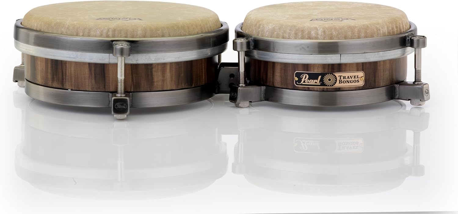 Pearl Travel Bongos Traditional 7 Inch and 8.5 Inch*