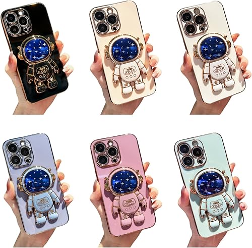 Miniatura 2 de GHMONKEY Funda para Samsung Galaxy A21S A52 S A51 A71 4G 5G, popular funda brillante de TPU suave, funda protectora de soporte plegable de cielo