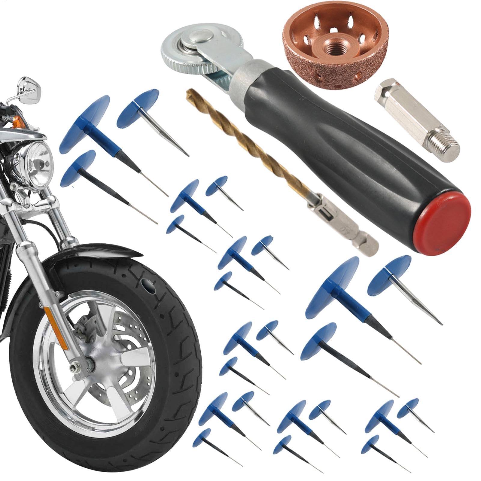 Pilz-Reifenstecker, Reifenreparaturstecker, Reifenreparaturwerkzeuge für Autos, Autoreifenreparatur, Motorrad-Reifenreparaturset, LKW-Reifenreparaturwerkzeuge, Busreifenstecker-Set