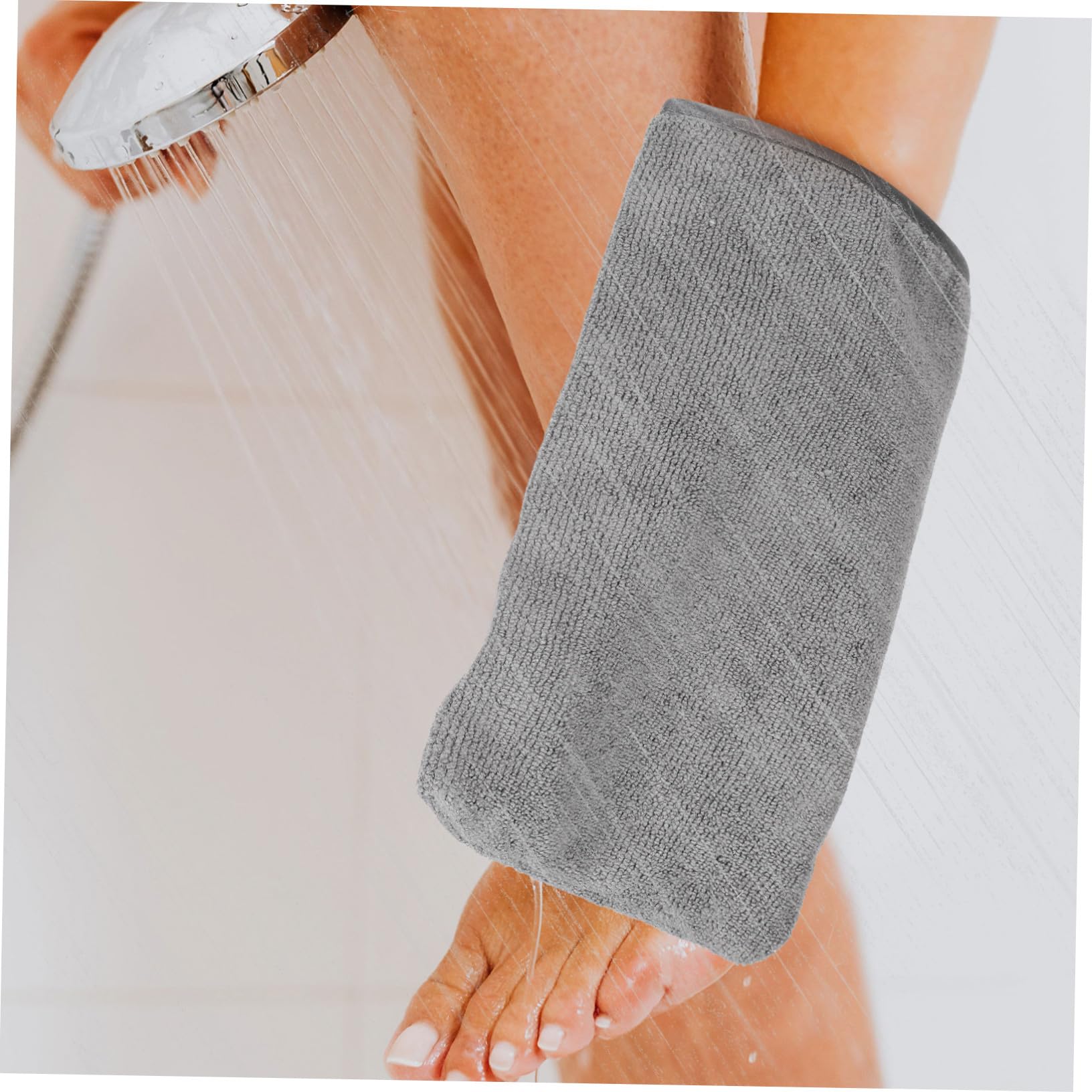 Cabilock 6 Stück Peelinghandschuhe aus Superfeinfaser Badehandschuhe zum Körperpeeling Komfortabel und Leicht Aufzuhängen für Dusche und Gesichtsreinigung