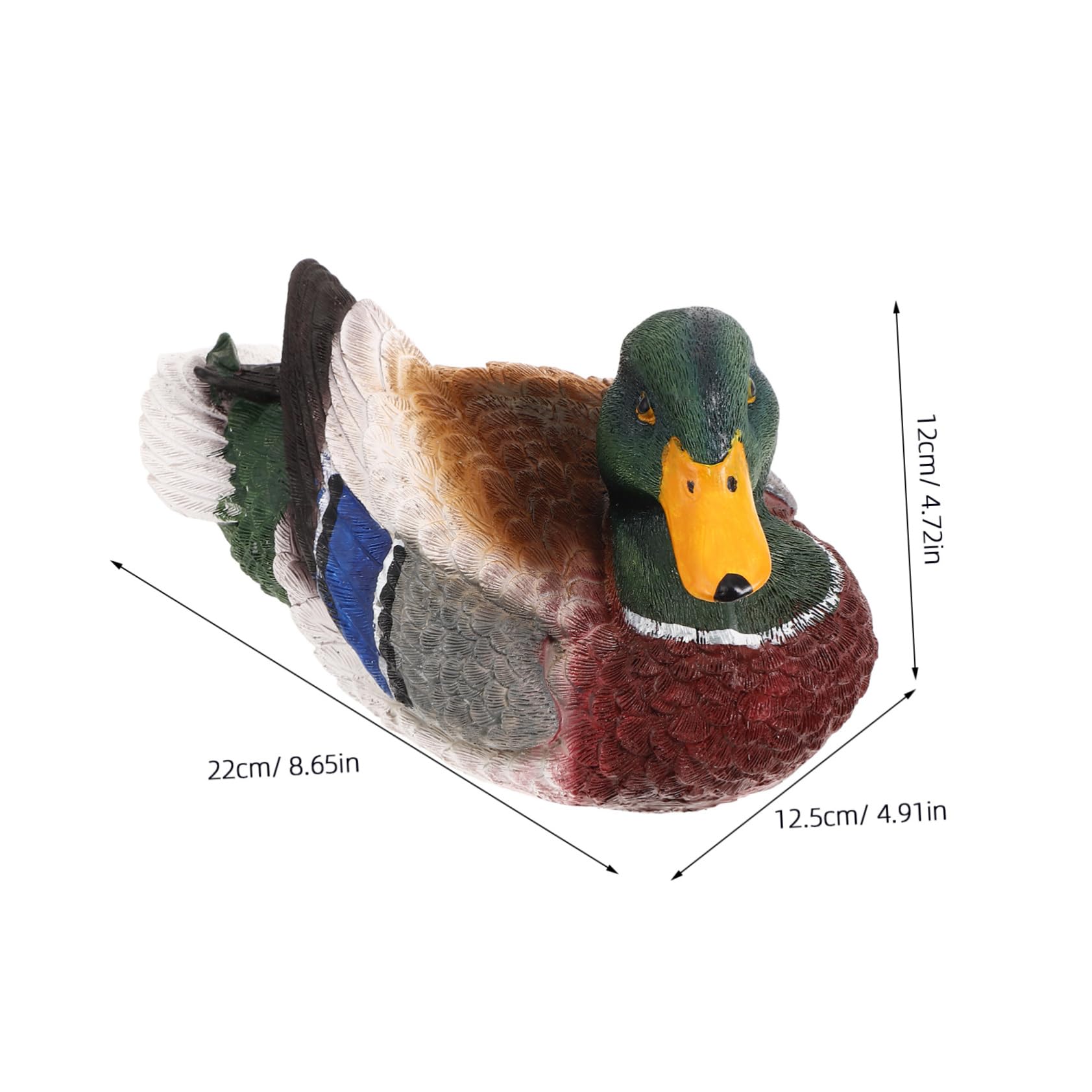 Wetterfeste Schwimmende Ente Skulptur Aus Resin Lebensecht Gestaltete Gartendeko Für Teich Outdoor Landscape-Dekoration Ohne Schädliche Stoffe Langlebig Und Farbbrillant