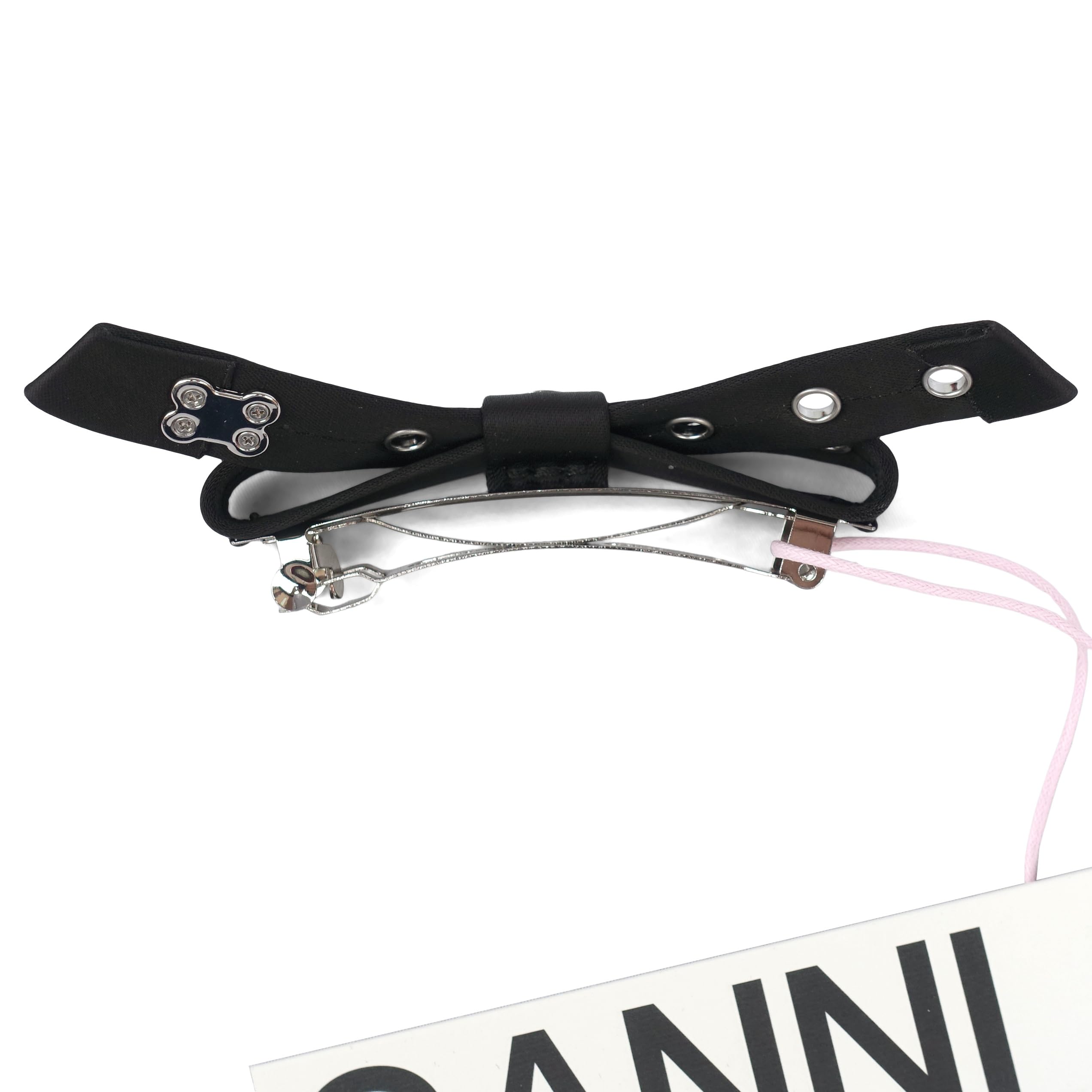 GANNI ヘアバレッタ ギフトに最適☆GANNI ガニー☆デニム リボン バレッタ (Ganni