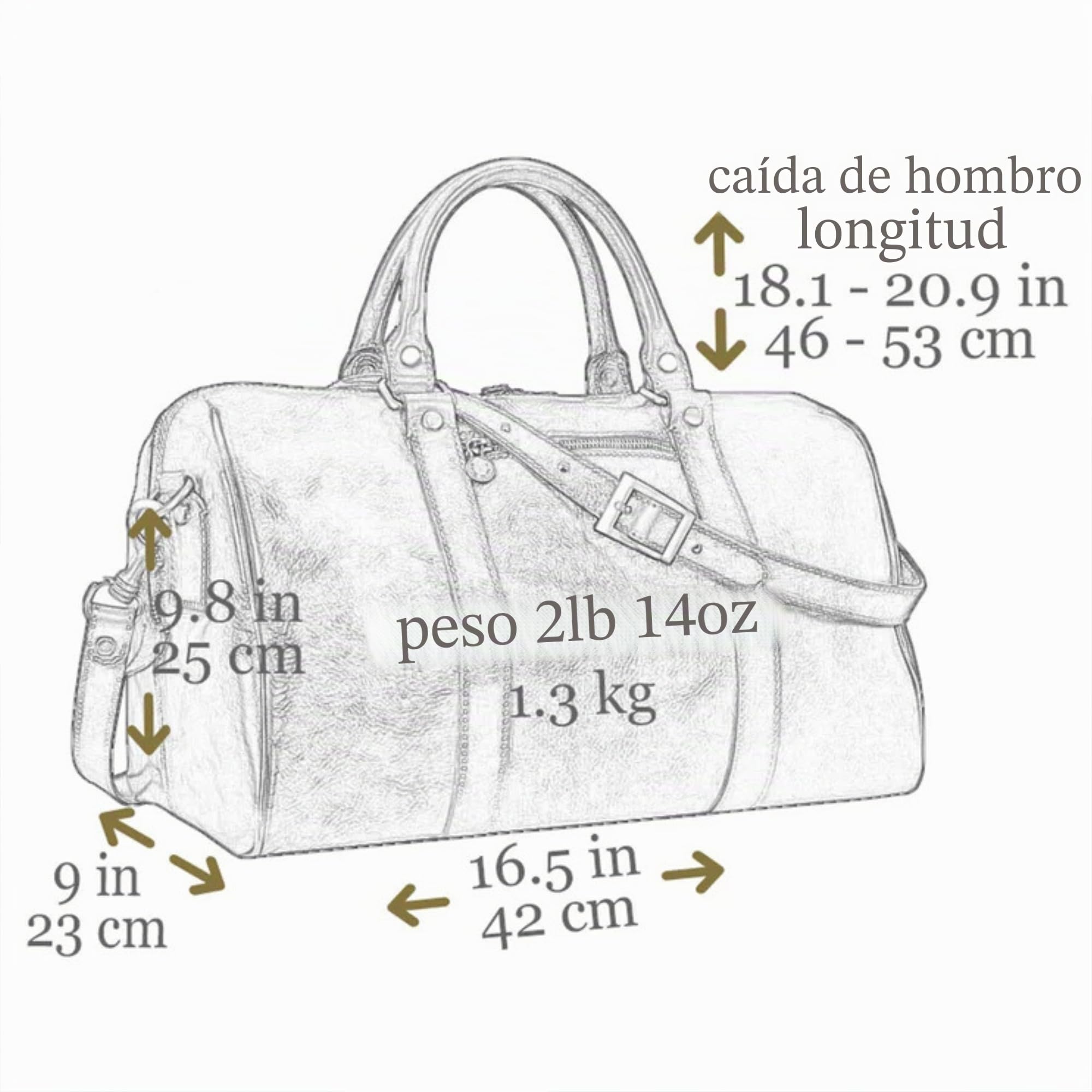 Bolsa de Viaje en Cuero, Bolso de Cuero para Hombres y Mujeres, Bolsa Deporte - Time Resistance