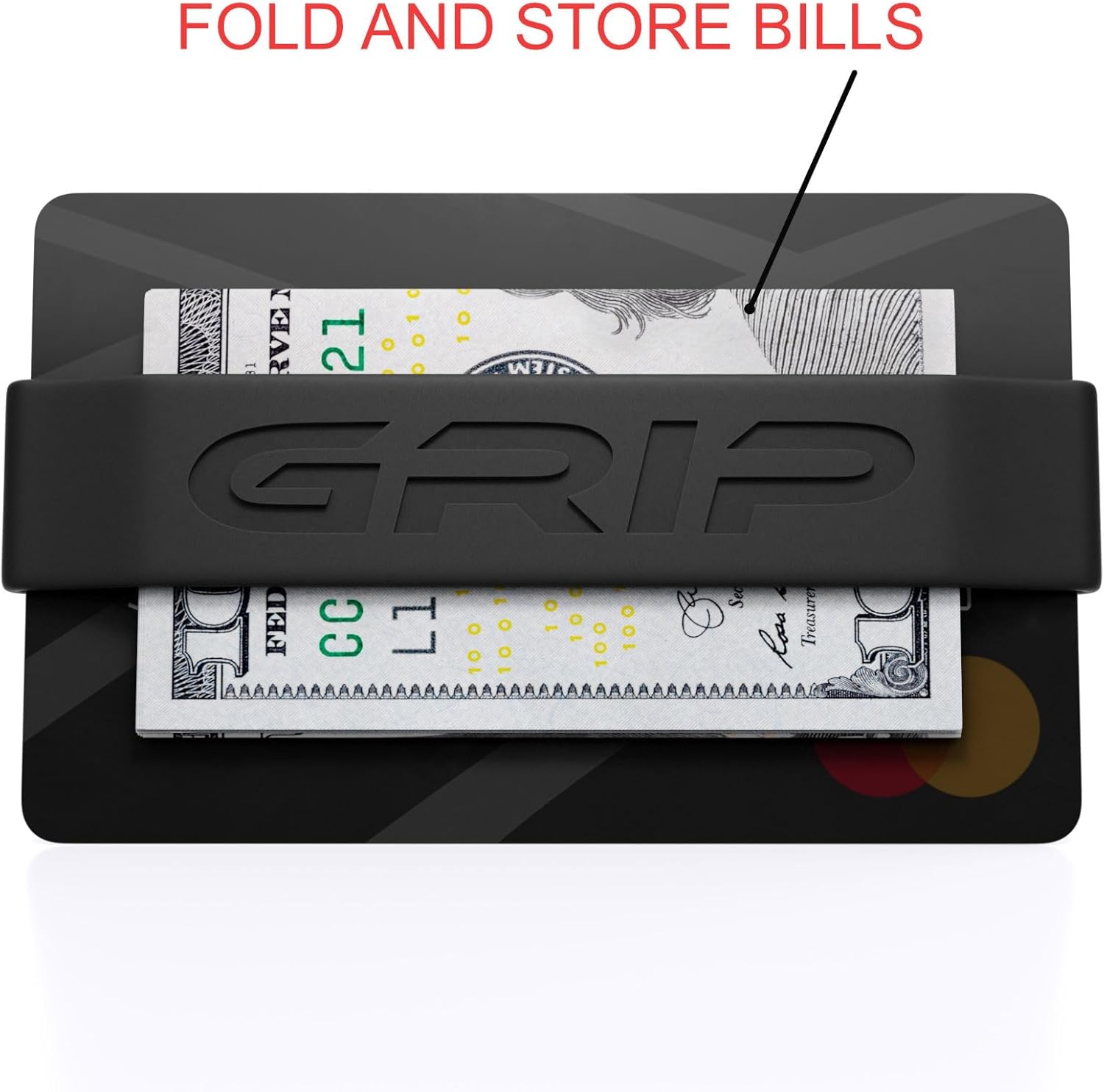 Grip Money Bands (Pack of 3) - BLACK - Premium Silicone Band for Cash & Cards - Slim & Durable Design - Image 6