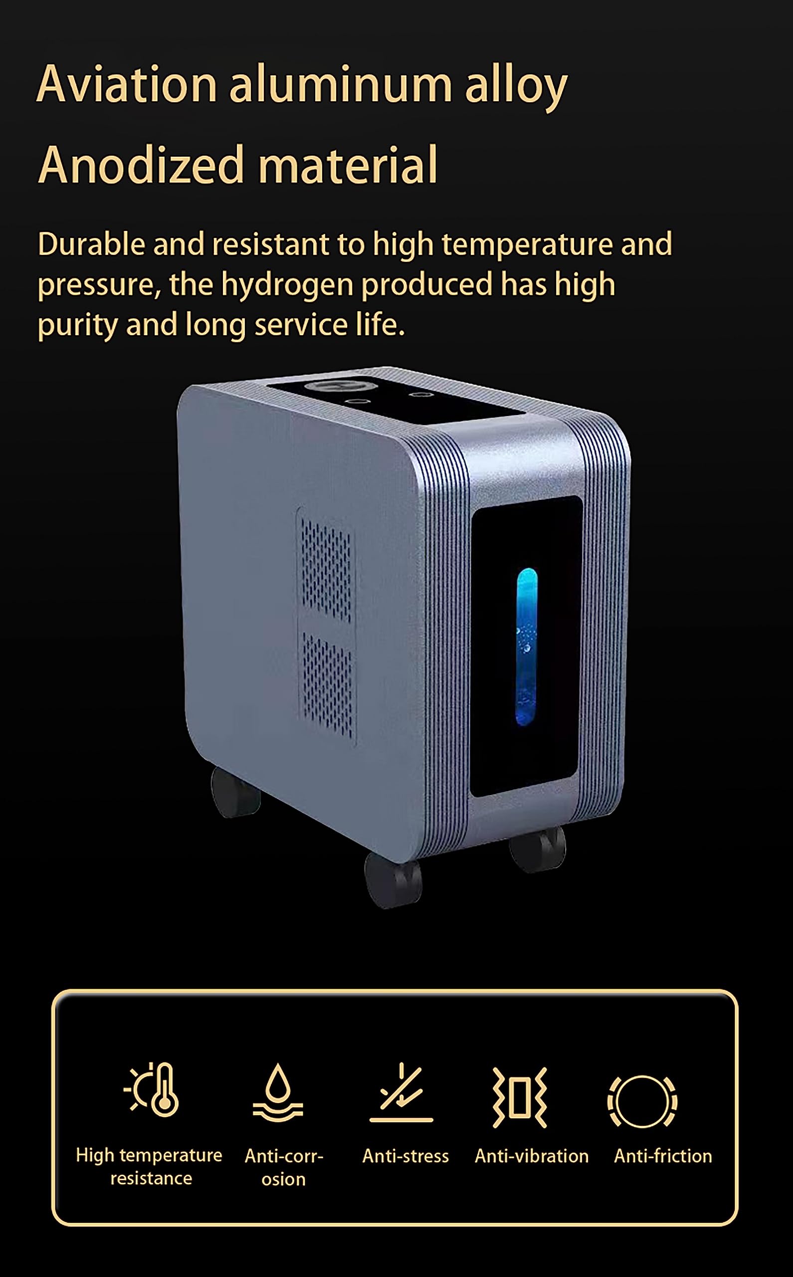 Amazon.co.jp : Aniwini ユニバーサルホイール付き水素吸入器、800ml 