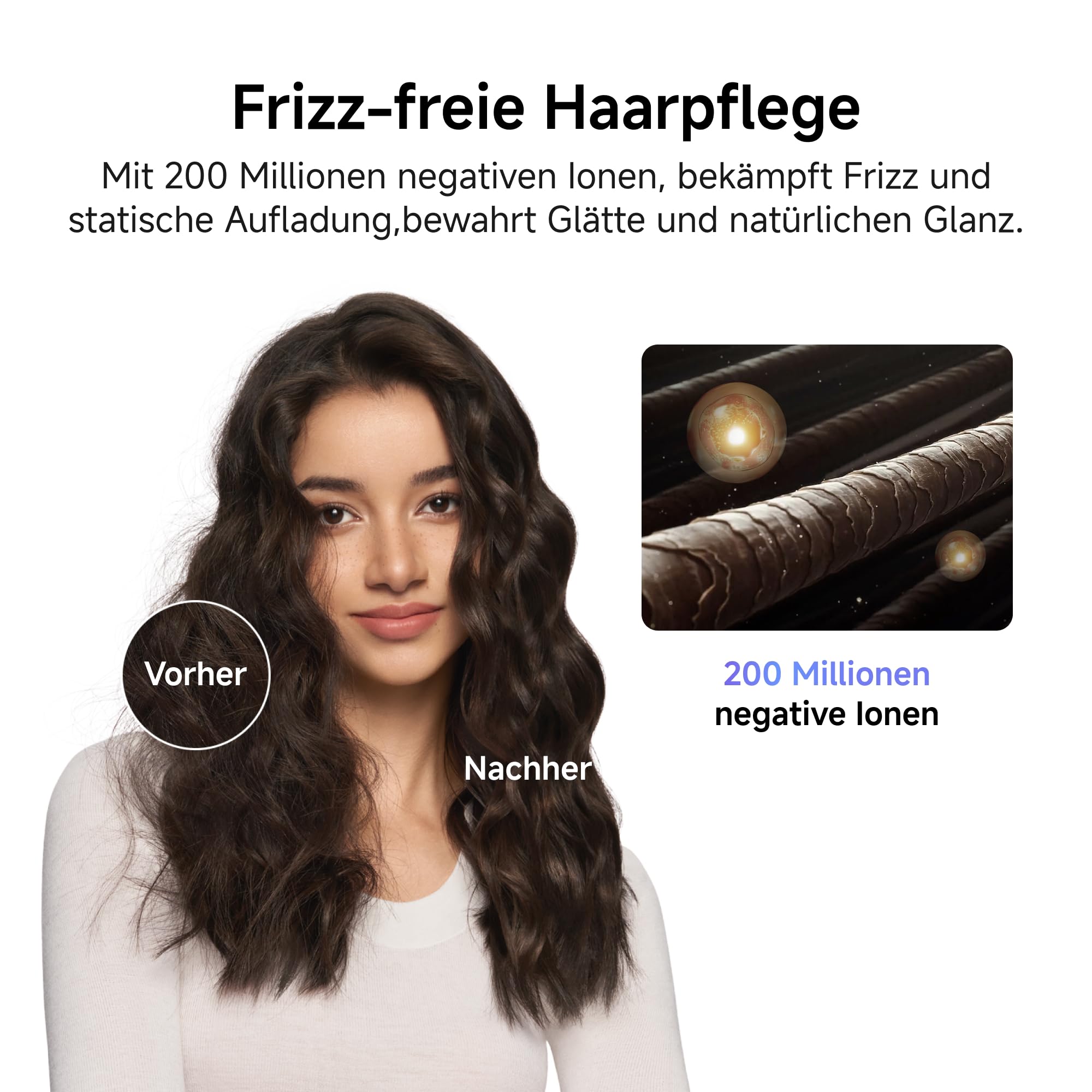 Laifen Neo Haartrockner, 22 m/s Hochgeschwindigkeits-Föhn mit 110.000 U/min Motor, 390 g Leichtgewicht, 59 dB Leise, 200 Millionen Negative Ionen, inkl. Diffusor & Glättungsdüse (Shadow-Schwarz)