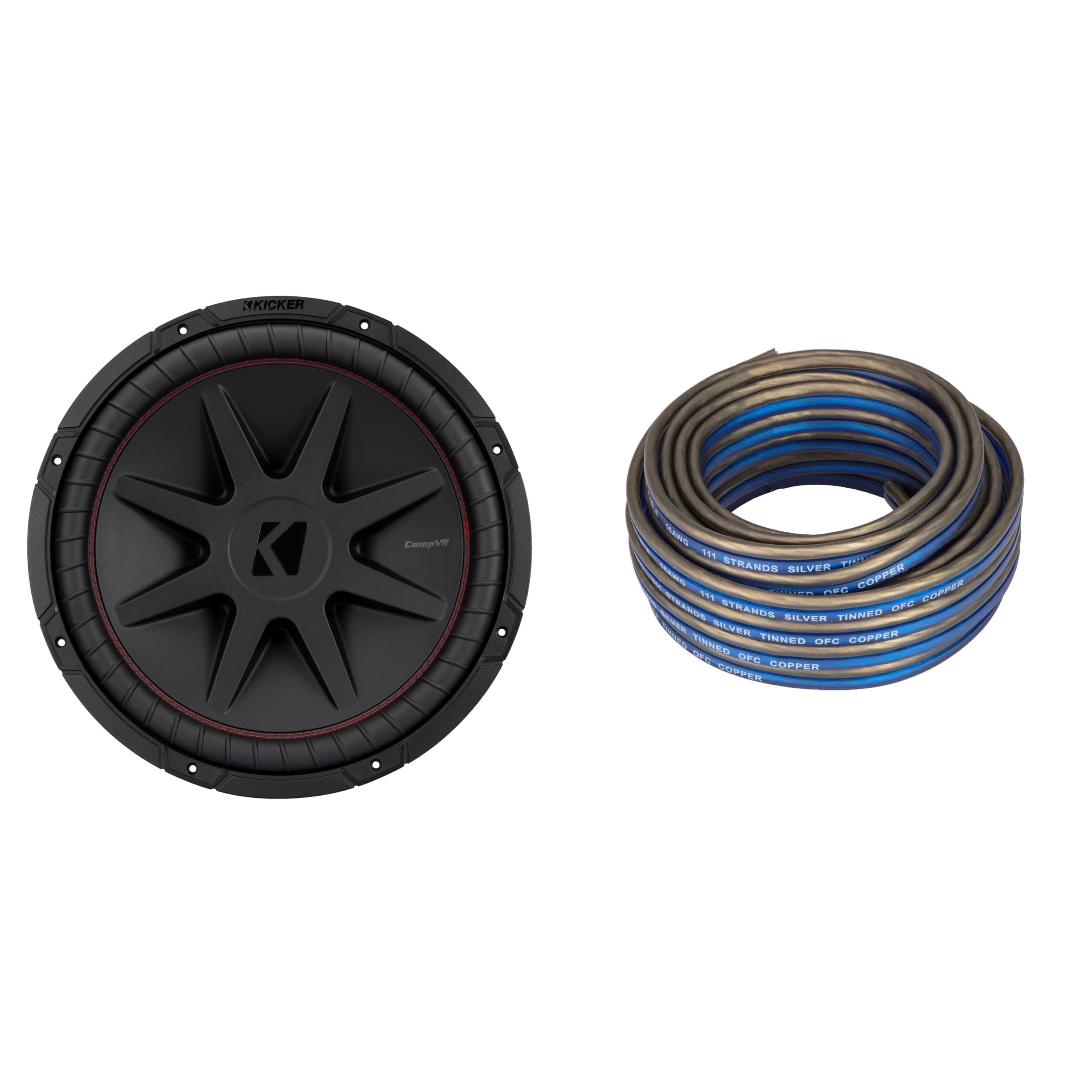KICKER kickerbdl250412-09 52CompVR 15 in 2-Ohm 2-Speaker Bundle