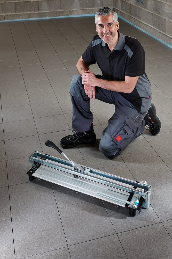 wolfcraft Maszynka do cięcia płytek TC 710 PM, wykonana z metalu I 5565000 I Profesjonalna maszynka do cięcia płytek z innowacyjną techniką łamania