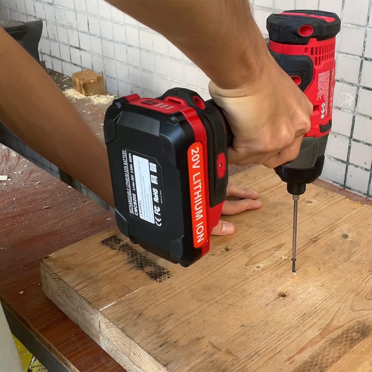 Energup 2Pack 20V 3.5Ah Replacement V20 Craftsman 20V Lithium Battery and Charger Kit for CMCB202 CMCB204 CMCB206 CMCB201 CMCB100 CMCB124 with CMCB104 Craftsman 20Volt Battery Charger - Image 8