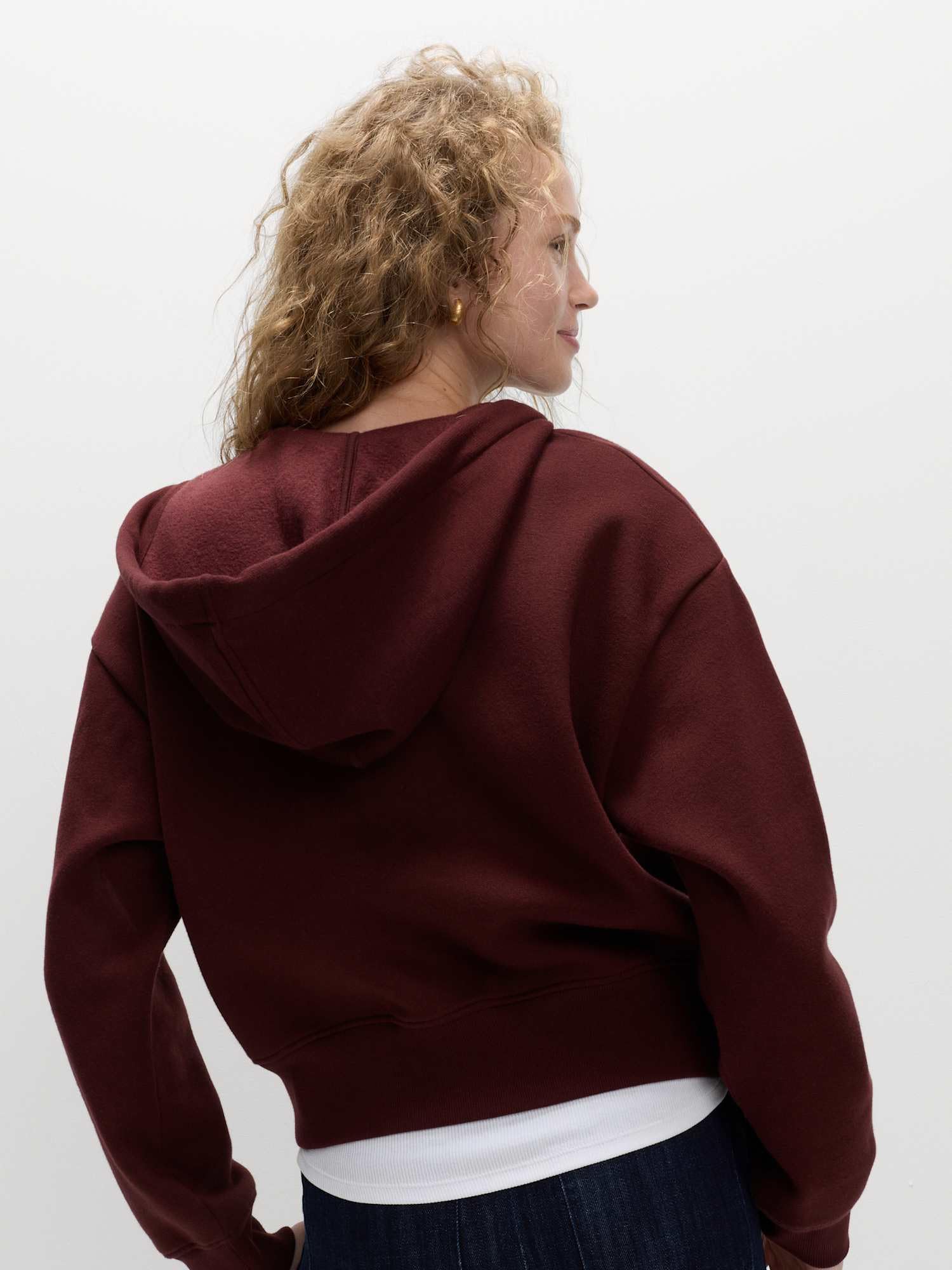 Marks & Spencer Sudadera con Cremallera y Capucha con Alto Contenido en Algodón para Mujer, Ajuste Normal, Acabado Afelpado