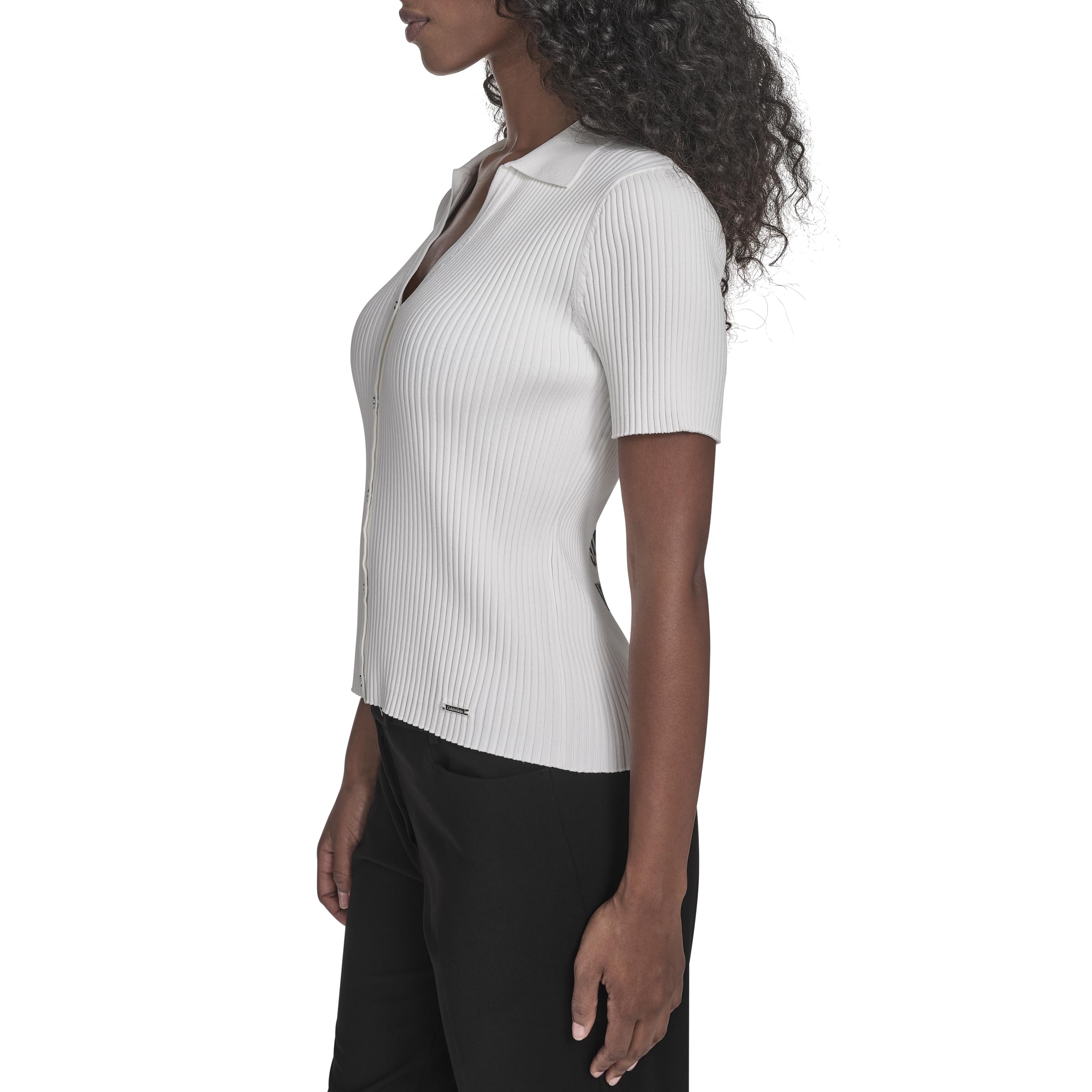 Calvin Klein Damenbluse mit V-Ausschnitt