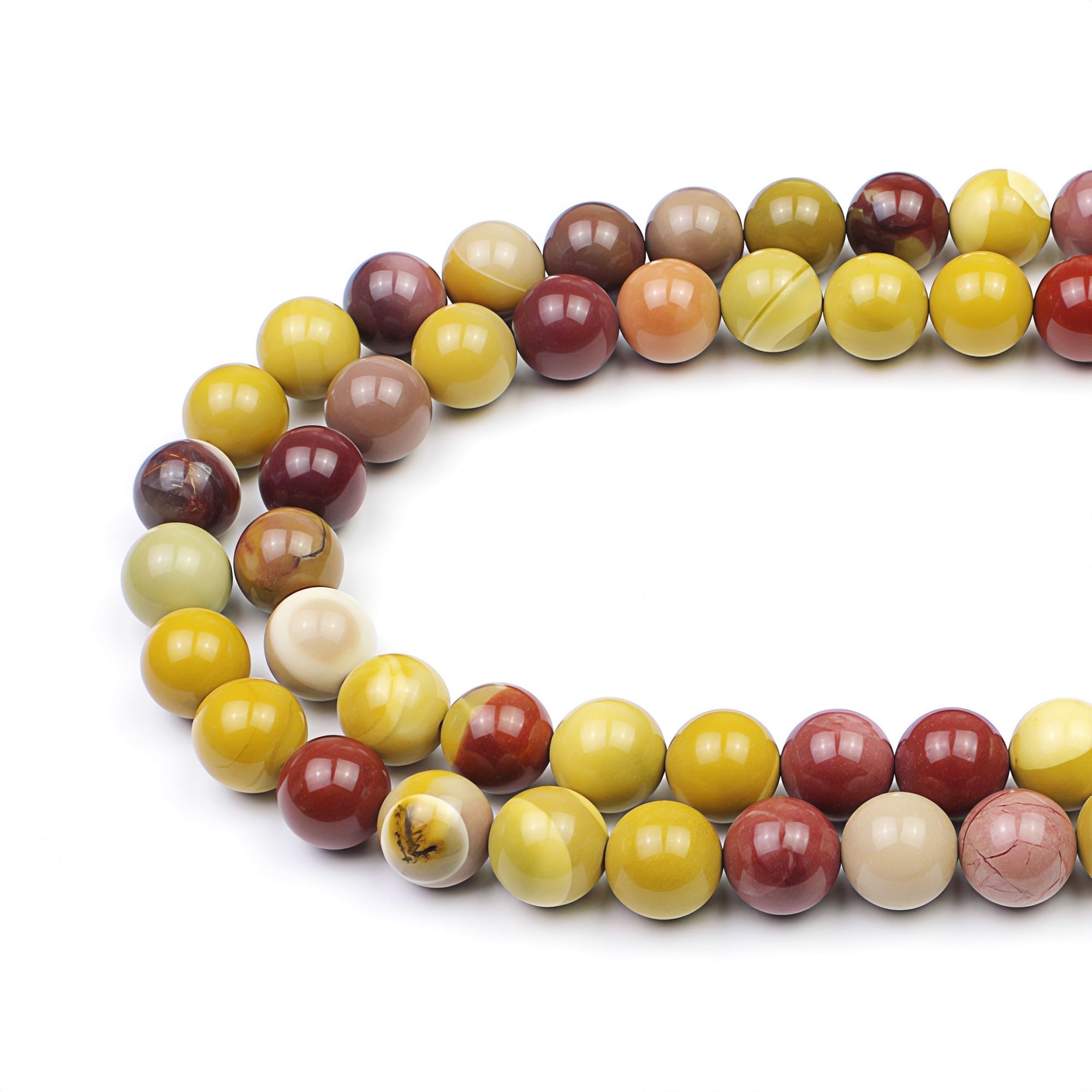 MJDCB 10mm 35 piezas Cuentas de Piedra Turquesa Redondas Sueltas Piedras Semipreciosas para Hacer Joyas Pulseras Collares — view 22
