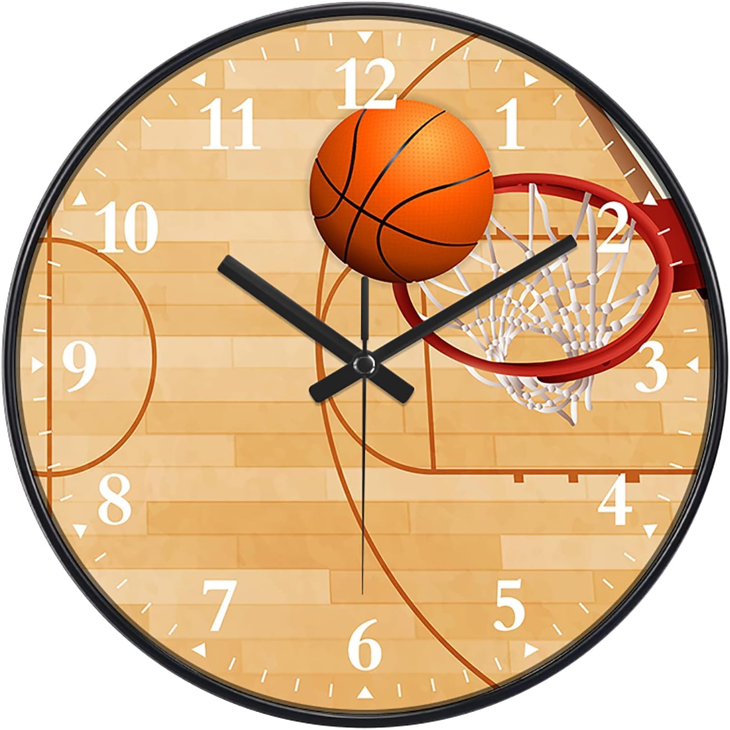 Amazon.co.jp: 壁掛け 時計 おしゃれ 壁掛け時計 静音 木目調 クロック