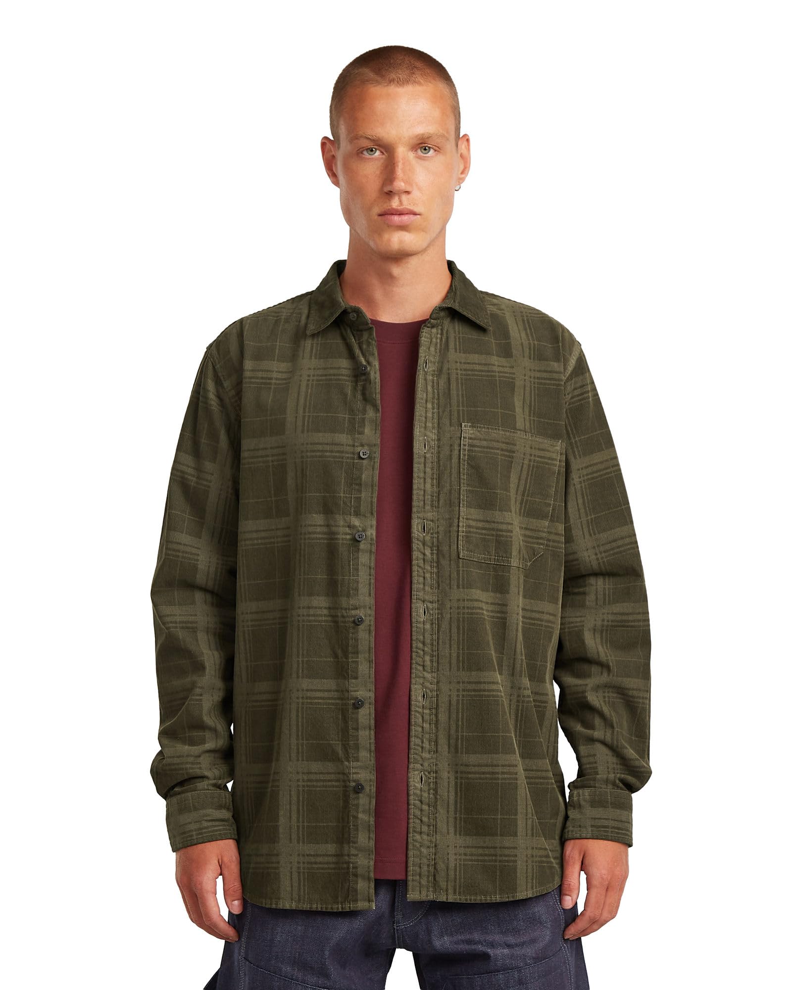G-STAR Herren One Pkt Regular Shirt ls