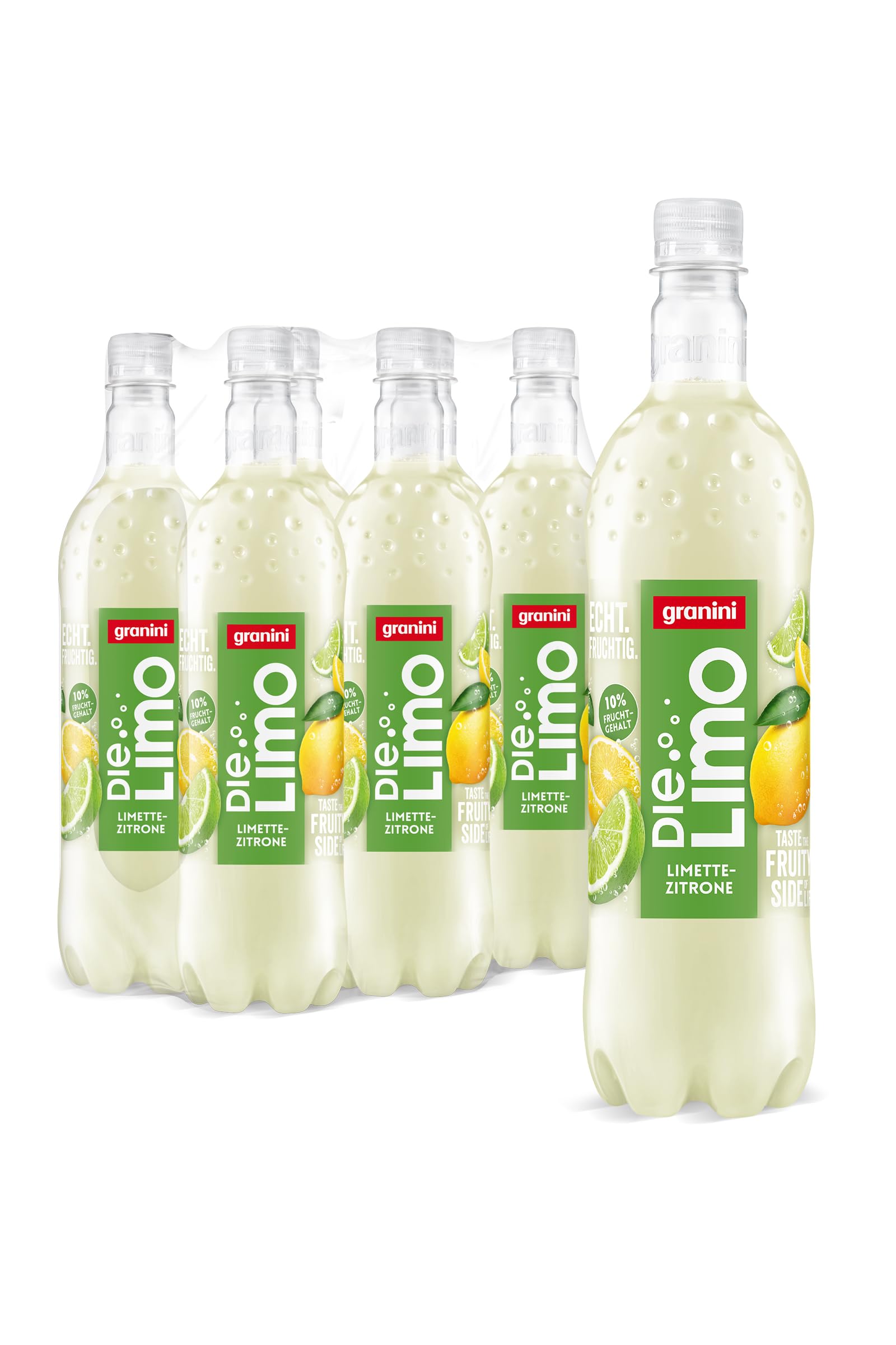 Die Limo von granini Limette-Zitrone (6x 1l), natürlich erfrischend, mit Geschmack aus echten Früchten, ohne Konservierungsstoffe, vegan