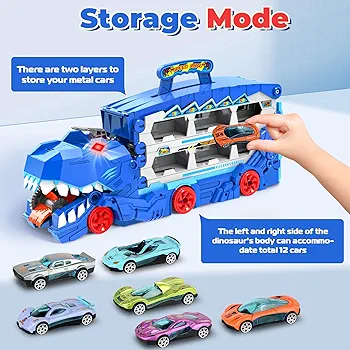 Amazon.com: Niwoed Carrier Truck Toys for Kids, 6-FT Race