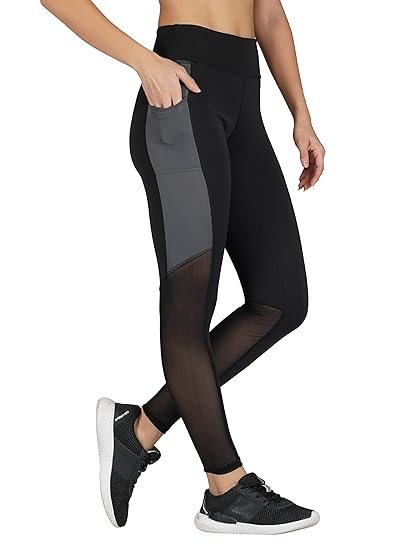 Women Quick Dry Yoga Workout Gym Sports Tights with Pocket | Outdoor Running Slim Fit Pants for Women | Women Leggings