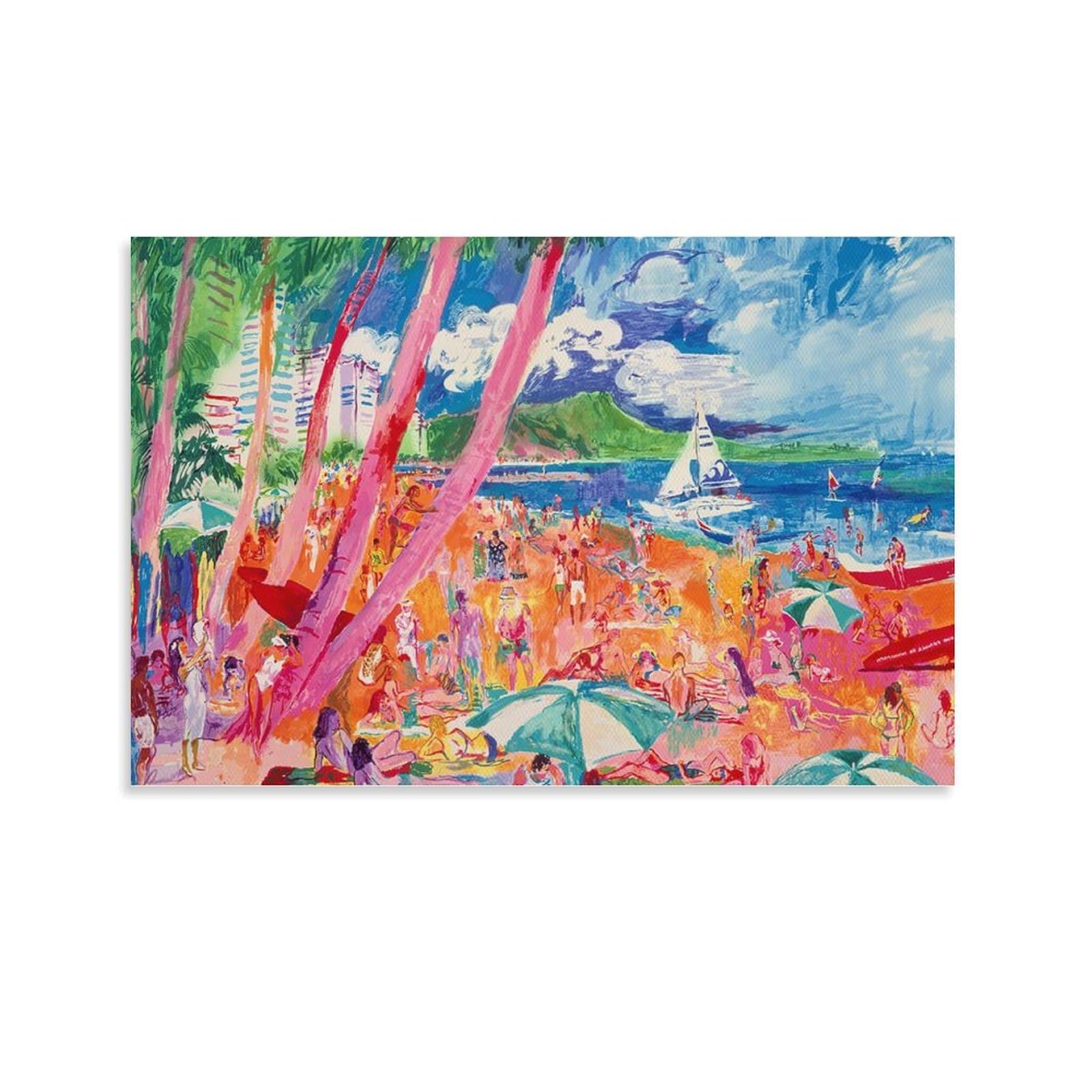 SINUJE Famous Impressionist Artist LeRoy Neiman Poster Named