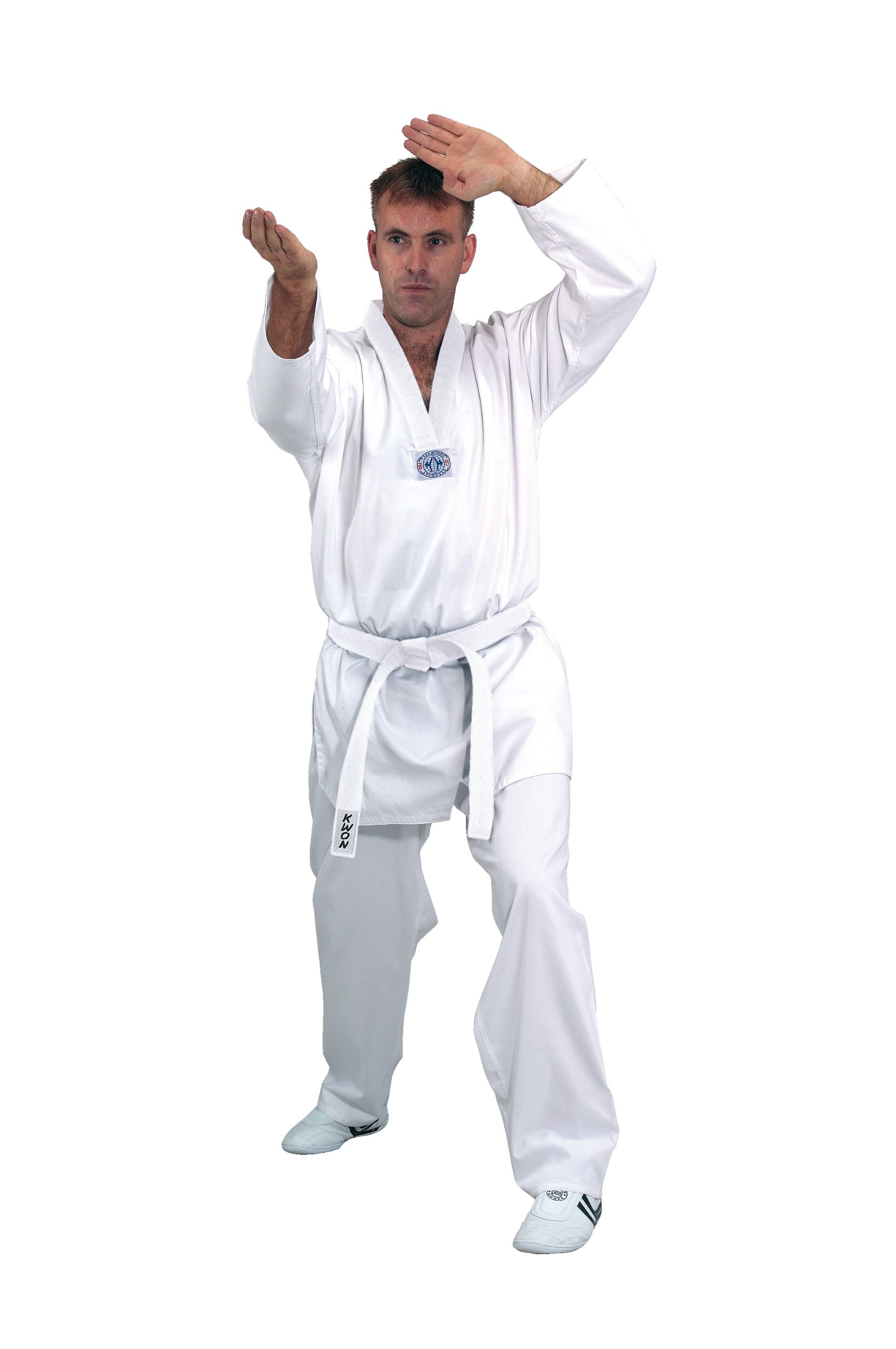 KWON Hadan Plus Tenue d'Arts Martiaux à Revers Blanc