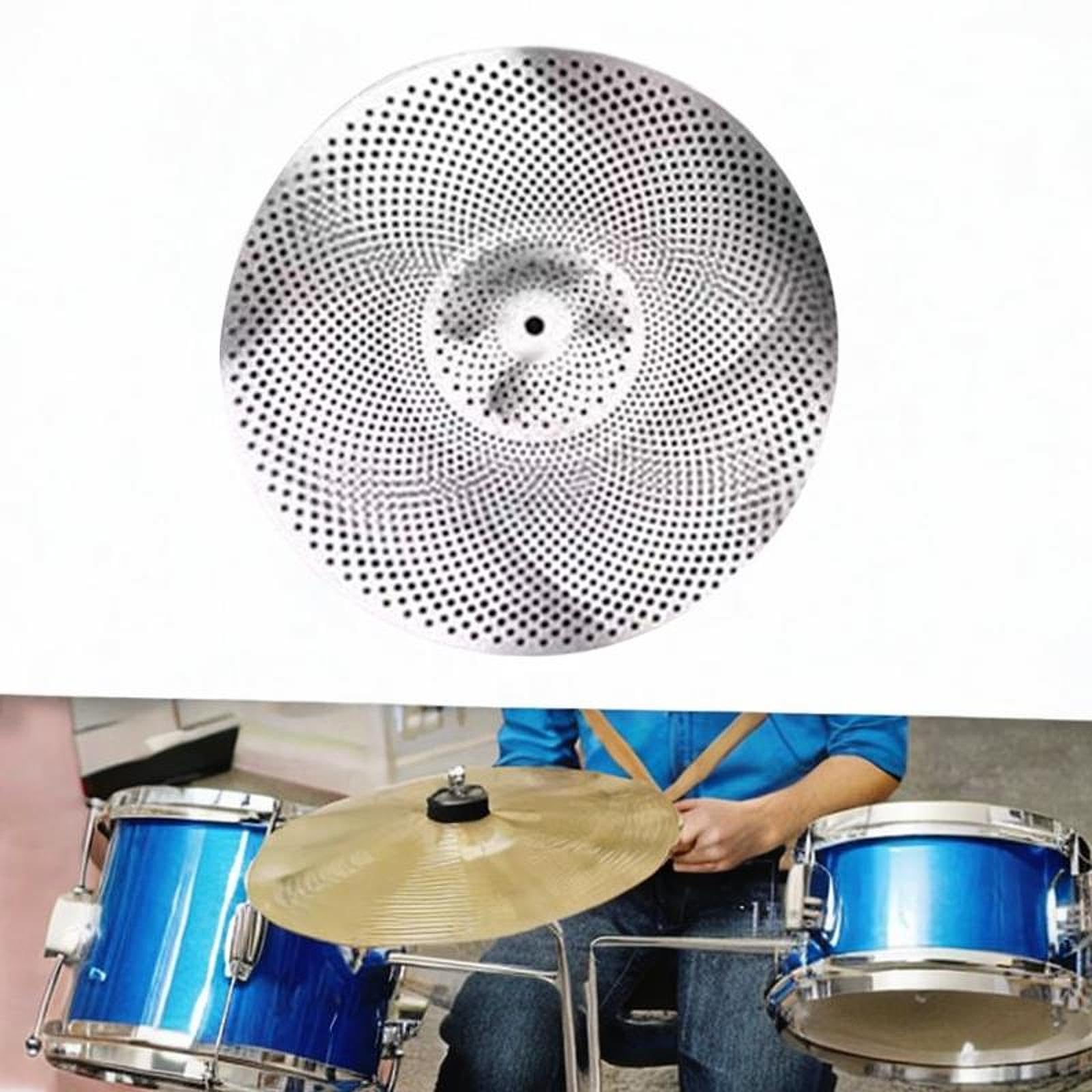 Cymbale Silencieuse de Qualité pour Percussionnistes En Herbe, 14 pouces