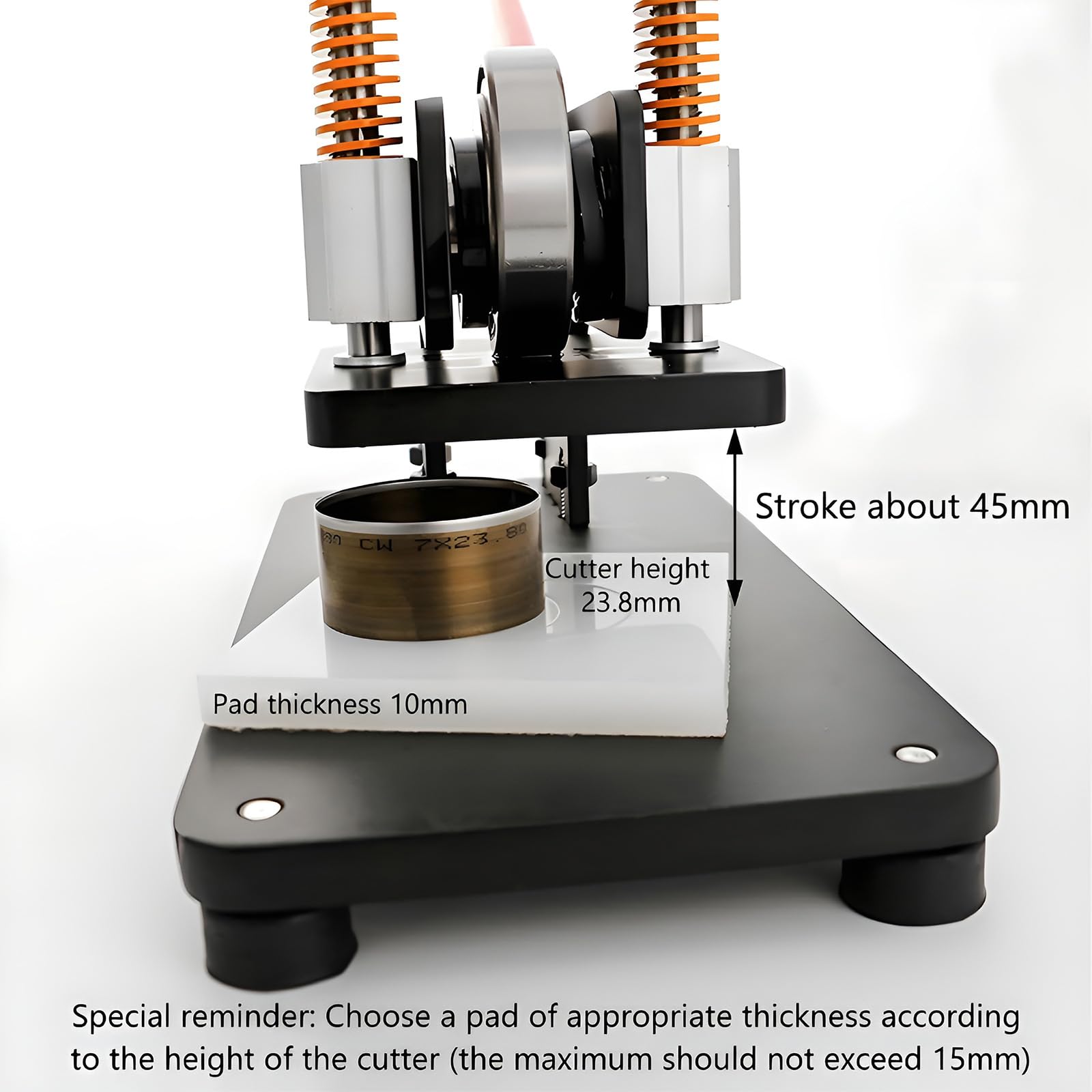 Máquina Cortadora De Cuero Profesional, Troqueladora Manual, Máquina De Estampado De Cuero Resistente, Cortador De 23,8 Mm Para Manualidades De Pu, Telas, Pegatinas Y Tarjetas