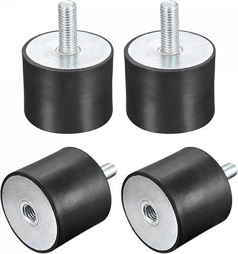 uxcell Soportes de goma, 4 unidades M10 machohembra aislador de vibración, amortiguador, para motor de garaje, compresor de aire, bobinas de barco,