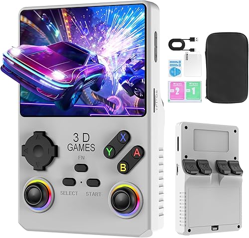 V40 PRO - Consola de juegos portátil retro actualizada, 35.000 juegos clásicos, 36 simuladores, sistema Linux, reproductor de video con pantalla IPS